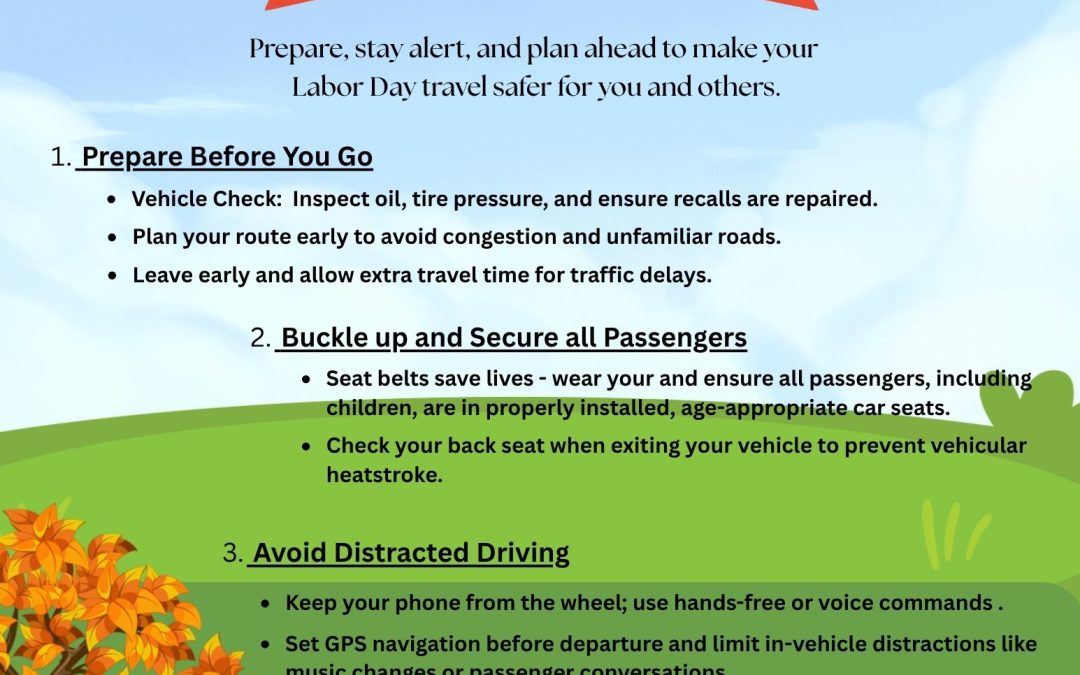 Labor Day Safety Tips from the Transportation Department